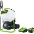 Опрыскиватель GREENWORKS G40BPS, аккумуляторный, ранцевый, 15л, белый/зеленый [5300007]